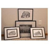 4 Pc Framed Prints