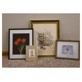 4 Pc Framed Prints