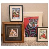 4 Pc Framed Prints