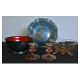 4 Pc Decorative Glassware