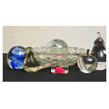 7 Pc Decorative Art Glass