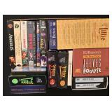 Box Of VHS And DVD Tapes