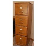 Oak File Cabinet