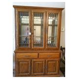 Oak Two-piece Hutch