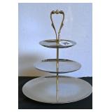 Chrome ware Tiered Tray