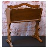 Wood Standing Magazine Rack