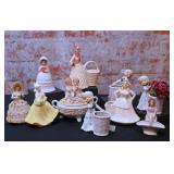 10 Pc Porcelain Figures