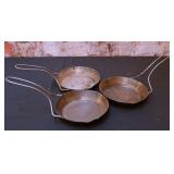 3 Pc. Metal Camp Skillets