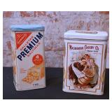 2 Pc Advertising Tin