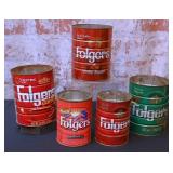 5 Pc Coffee Cans