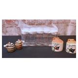 S&P Shakers/ Plastic Spice Bottles