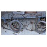 6Pc Metal Spoke Wheels