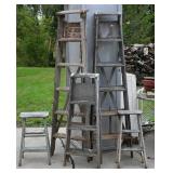 5 Pc Wooden Ladders/Stools