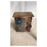 Cute made in India wooden decorative box with Cute made in India wooden decorative box with