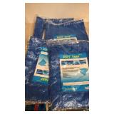 4 new Multi-purpose poly tarp 5' x 7' 4 new Multi-purpose poly tarp 5' x 7'