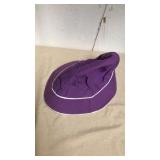 Purple and white bucket hat Purple and white bucket hat