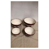 4 Different size of apple bowls 4 Different size of apple bowls