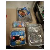 Group of foil baking dishes Group of foil baking dishes