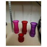 Colorful glass vases Colorful glass vases