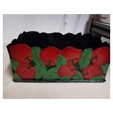 Metal apple design basket 13x 6 x 5 Metal apple design basket 13x 6 x 5