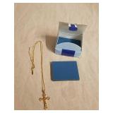 Avon gold tone crucifix necklace Avon gold tone crucifix necklace