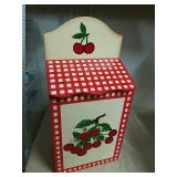 Wood cherry Decor Style potato box 17x 9 Wood cherry Decor Style potato box 17x 9