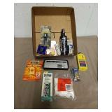 Variety of supplies includes gun cleaning