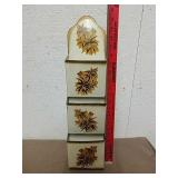 Vintage metal mail holder