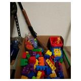 Group of Mega Legos and other toys