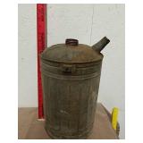 Vintage metal gas can