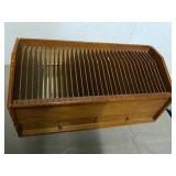 Wood numbered storage compartment 17x 7