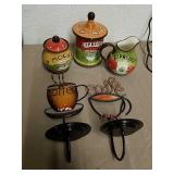 Ceramic espresso canisters and metal coffee