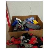 Group of toy vehicles