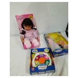 Huggable Emily doll with two new kids stuff toys