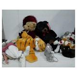 Group of stuffed toys most new with tags