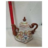 Decorative porcelain teapot