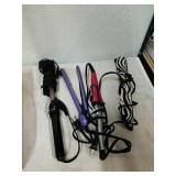 Hair straightener and curlers