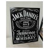 Metal Jack Daniels sign 13 x 16