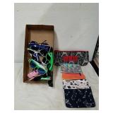 Group of sunglasses and Ipsy bags and more
