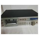 Vintage realistic cassette stereo tape deck