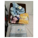Russ baby stuffed bears with tags with fleece