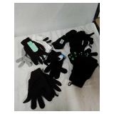 Group of new gloves some are texting gloves
