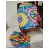 Peace sign comforter and sheet set
