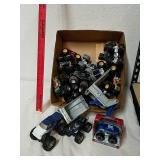Group of toy monster cars