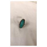 Size 7 possible turquoise ring