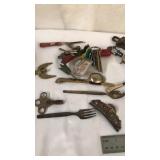 Vintage keys, spoons, forks and more