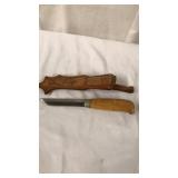 4' knife with sheath