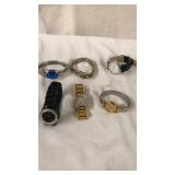 4 watches and 2 bracelets