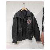 Large leather jacket