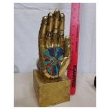 Decorative hand statue